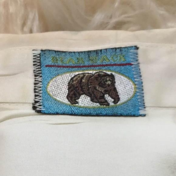 Vintage Ben Hur Button Down Men's Shirt Bear Back 2 chest pockets fits XL - Picture 5 of 8